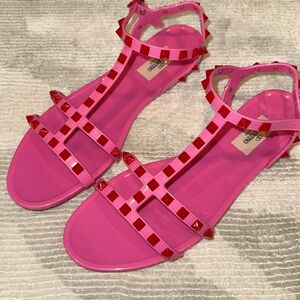Valentino rockstud jelly sandals